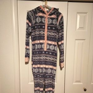 Super soft fleece onsie women's small